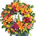 Colorful Serenity Sympathy Wreath